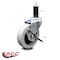 Service Caster 3 Inch Thermoplastic Rubber Wheel 1-1/4 Inch Expanding Stem Caster with Brake SCC-EX05S310-TPRS-SLB-114 - alternate 3